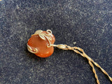 sterling carnelian necklace