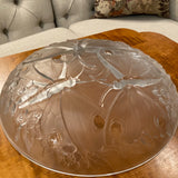 Crystal Butterfly Dish, signed