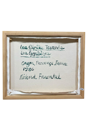 Painting 'Les Alpilles Towards Les Eygalieres' by Richard Fraenkel