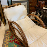rattan chaise by Ward Wicker Ware