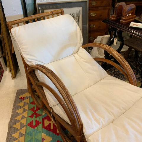 rattan chaise by Ward Wicker Ware