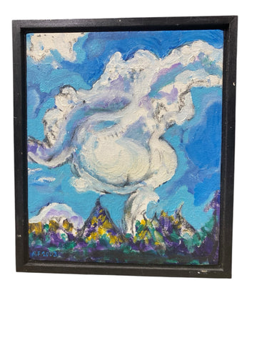 Painting 'Cloud' by Richard Fraenkel