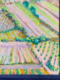 Painting 'Another View from L'oppidium d'Enserune 2' by Richard Fraenkel