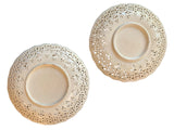 Pair (2) of Chinese export reticulated plates