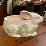 White Bunny Rabbit Planter
