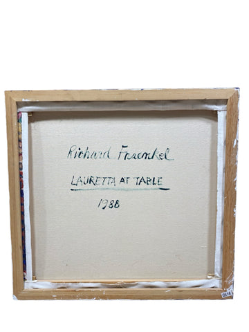 Painting 'Lauretta at Table' by Richard Fraenkel