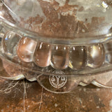 Pair of dolphin Baccarat candle holders