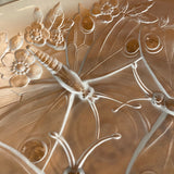 Crystal Butterfly Dish, signed