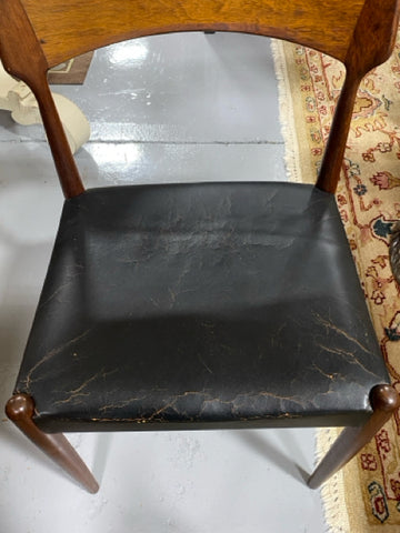 Bernhard Pederson and Son Teak And Leather Chair