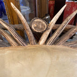 antler leather chair