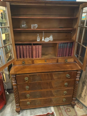 American Federal Style Step Back Hutch