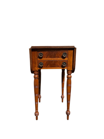 Drop Leaf Table with Two Drawers