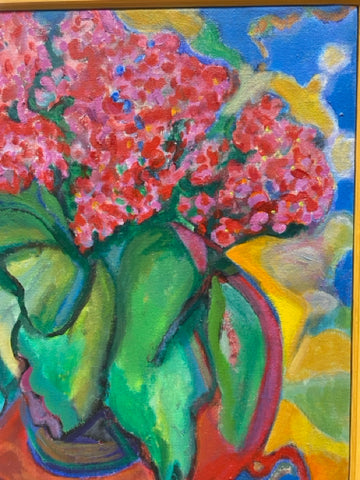 Painting 'Kalanchoe with Danish Stool' by Richard Fraenkel