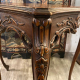 pair of inlaid French side tables