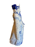 Pair of Chinese Blue and White Porcelain Deities