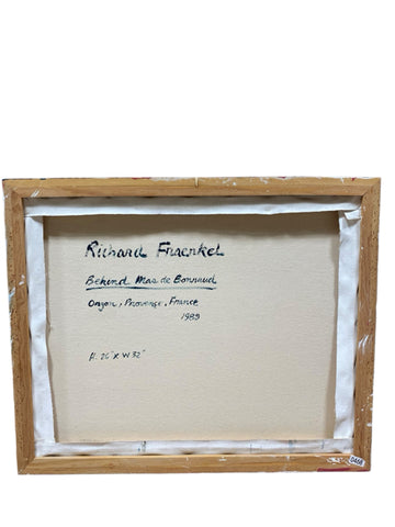 Painting 'Behind Mas de Bonnaud' by Richard Fraenkel