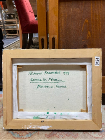 Painting 'Arbes En Fleurs' by Richard Fraenkel