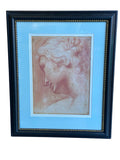 Framed Print of Drawing by Agostino Carracci