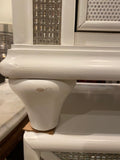 pair of white sparkle nightstands