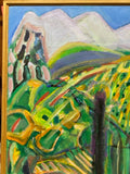 Painting 'Les Alpilles Towards Les Eygalieres' by Richard Fraenkel