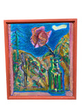 Painting 'Rose in a Bottle' by Richard Fraenkel