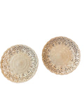 Pair (2) of Chinese export reticulated plates