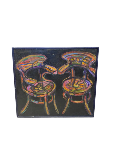 Painting 'Two Czechoslovakian Chairs' by Richard Fraenkel