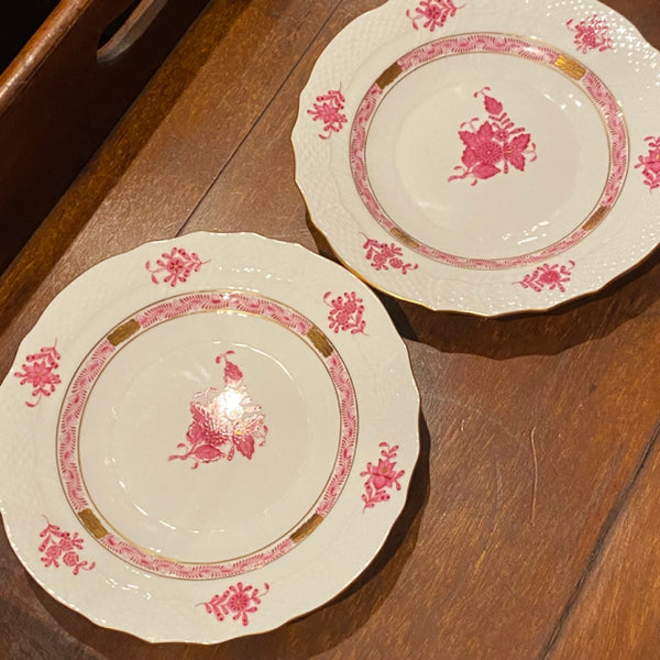 pair of Herend plates