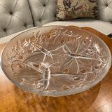 Crystal Butterfly Dish, signed