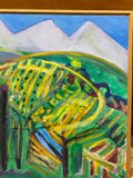 Painting 'Les Alpilles Towards Les Eygalieres' by Richard Fraenkel