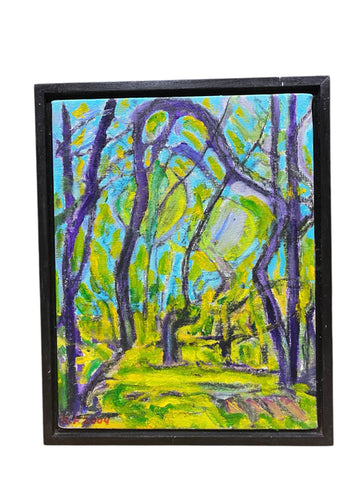 Painting 'Balcony View' by Richard Fraenkel