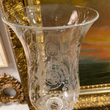 Pair of dolphin Baccarat candle holders