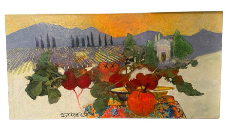 Painting "Italy Farm Table" By Stephen Mancini
