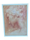 Framed Print of Drawing by Agostino Carracci