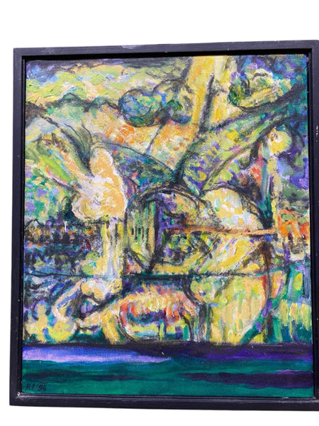 Painting 'Pawtucket River Edge I' by Richard Fraenkel