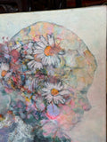 "Girl with Flowers in Her Hair" Painting by Stephen Mancini