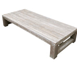 OUTDOOR wood coffee table