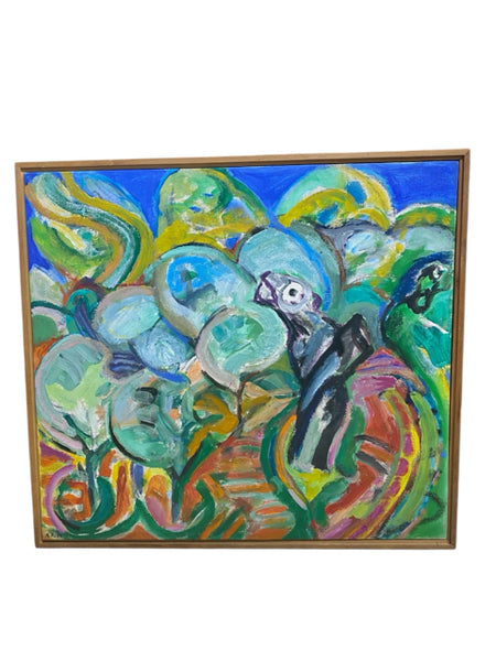 Painting 'Dead Tree in Olive Grove' by Richard Fraenkel