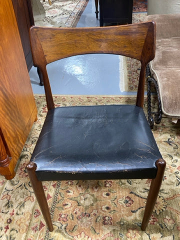 Bernhard Pederson and Son Teak And Leather Chair
