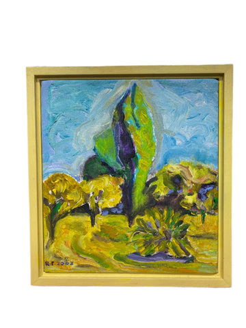 Painting 'Field, Plan d'Orgon' by Richard Fraenkel