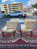 PAIR OF REGENCY CHANNEL BACK CHAIRS