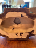 majolica rabbit compote dish