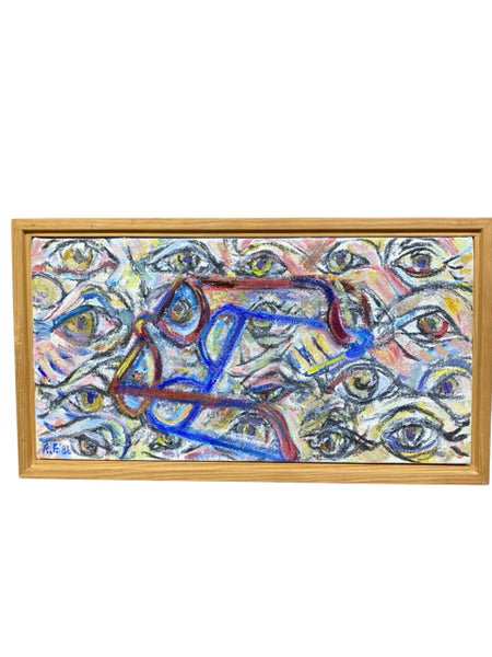 Painting 'Where Are My Glasses?' by Richard Fraenkel