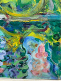 Painting 'Untitled' Abstract of Trees and Water by Richard Fraenkel