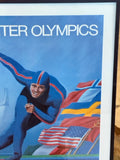 Framed 1980 Lake Placid Winter Olympics Poster