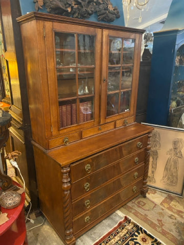 American Federal Style Step Back Hutch