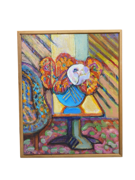 Painting 'Bouquet, Living Room' by Richard Fraenkel