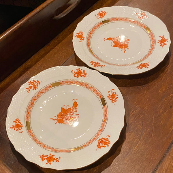 pair of Herend plates