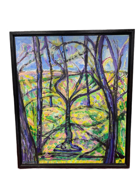 Painting 'Trees, Merindol' by Richard Fraenkel