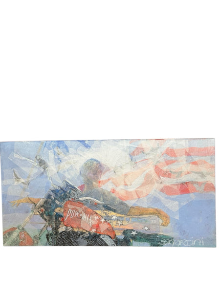 "PowMia" Motorcycle Painting by Stephen Mancini